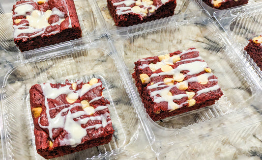 Velvet Rouge Brownies (1/2 Dozen)